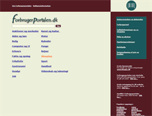 Tablet Screenshot of forbrugerportalen.dk
